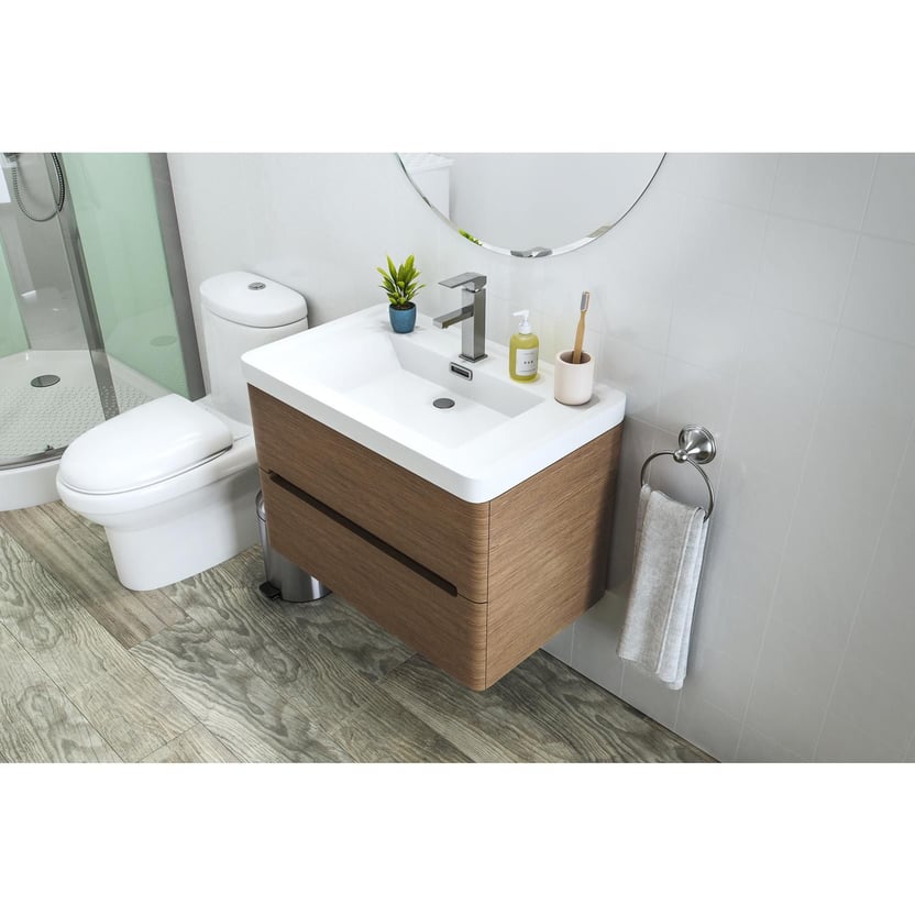 Mueble baño river taupe 80 cm