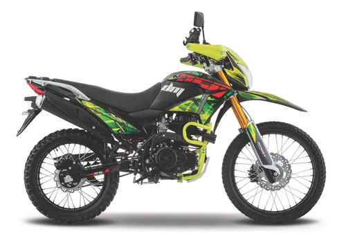 Motocicleta Italika Doble Propósito Dm250 Negro Con Verde