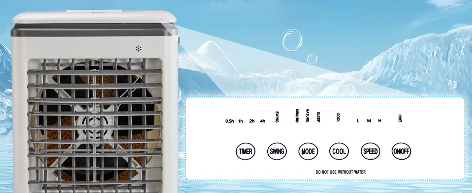 Aire acondicionado portátil 20L 3 en 1, enfriador de aire evaporativo/humidificador/refrigeración
