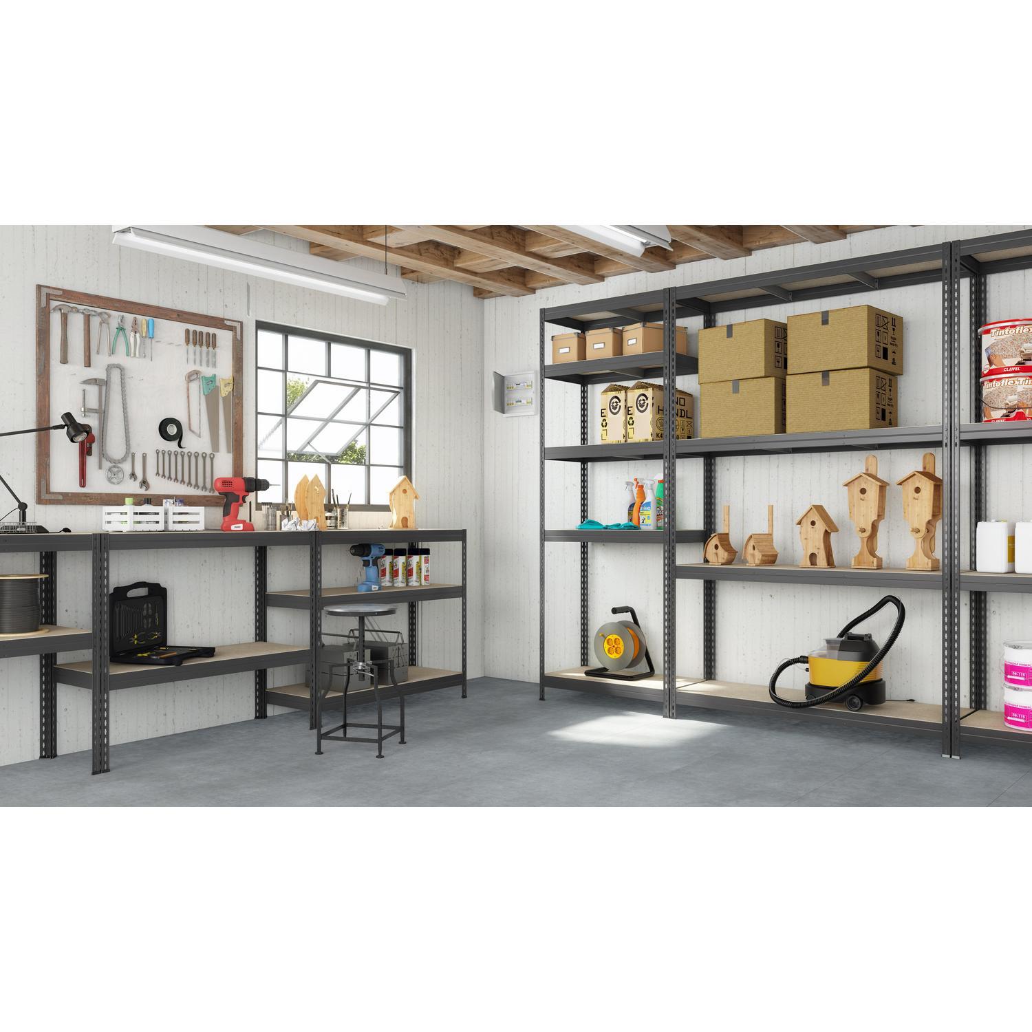 Estante Rivet 5 Nivel(es) 90x176x40 cm Gris