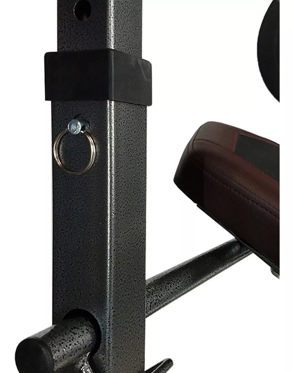 Banco Multiposiciones Kit Discos Gym Pesas Ejercicio Barra