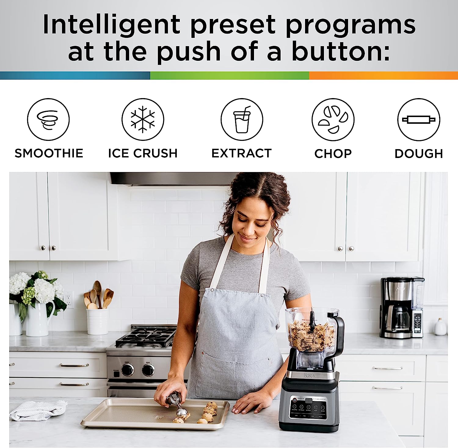 Ninja - Sistema de Cocina 3 en 1, Set Licuadora con 5 programas | BN801