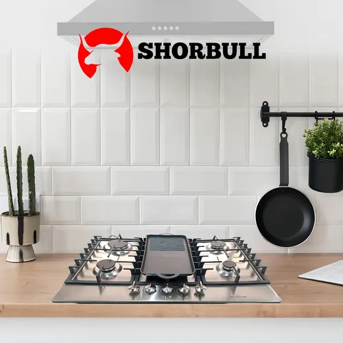 Estufa Parrilla 5 Quemadores Acero Inoxidable Comal Incluido Color Plateado