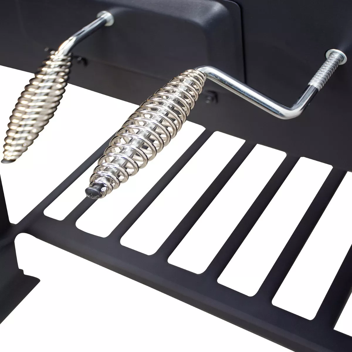 Asador Ahumador Carbon Para Carne Parrilla Resistente Acero Color Negro