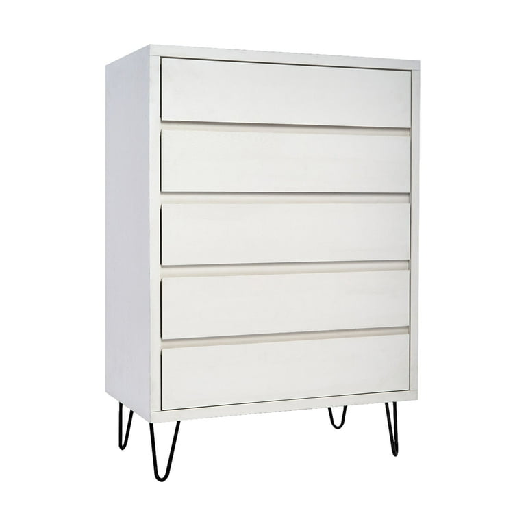 Cajonera 5 Cajones Java Blanco - Kessa Muebles