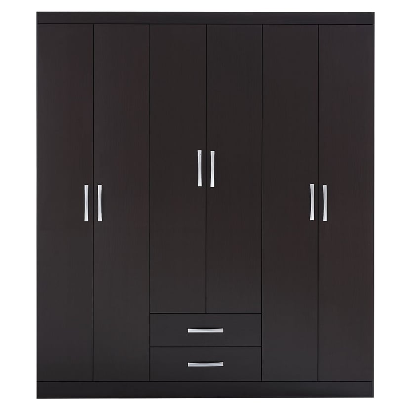 Closet chocolate 6 puertas 2 cajones