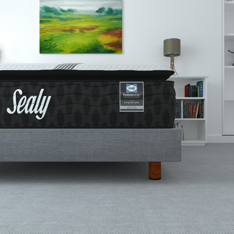 Colchón Rit Matrimonial + Box Matrimonial + Edredón + 2 Almohadas Línea Bleden + 2 fundas Sealy Ortopédico Evolution