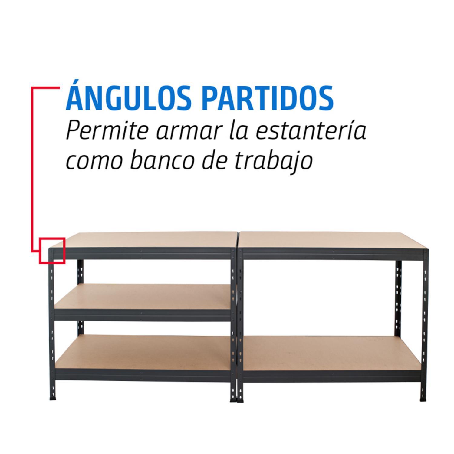 Estante Rivet 5 Nivel(es) 90x176x40 cm Gris