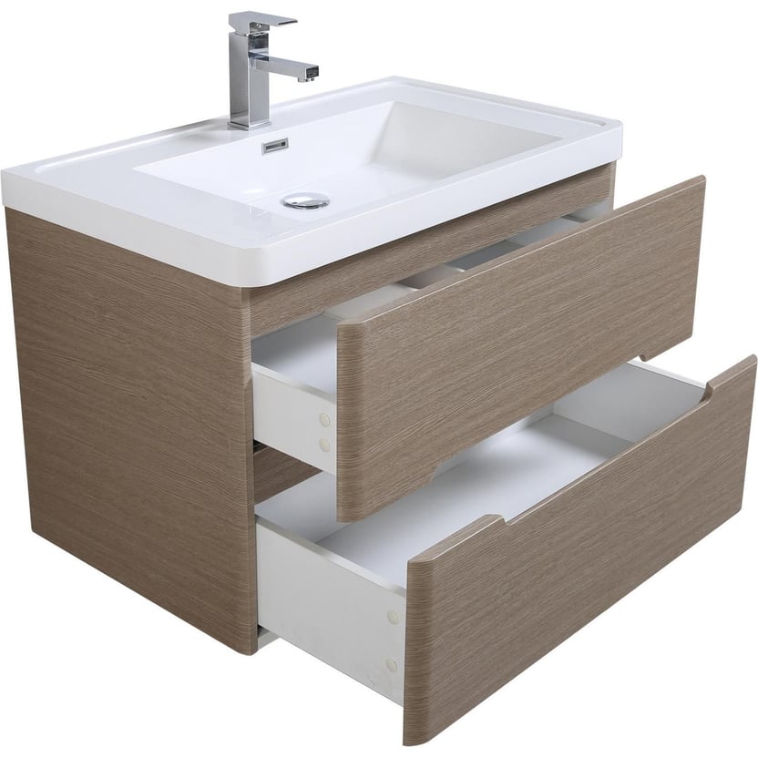 Mueble baño river taupe 80 cm