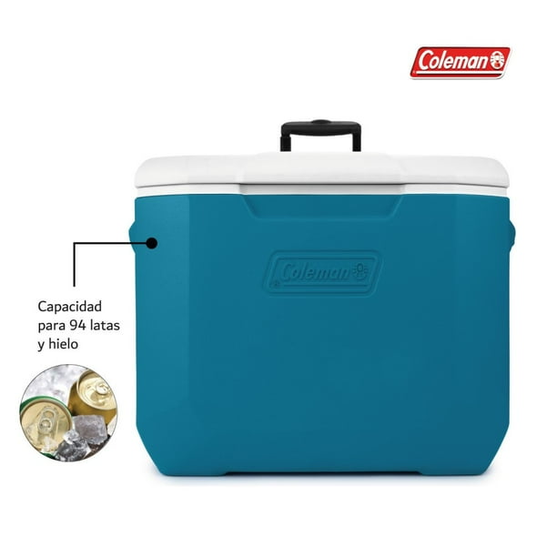 Hielera Con Ruedas Coleman Manija Telecópica, 60qt Coleman