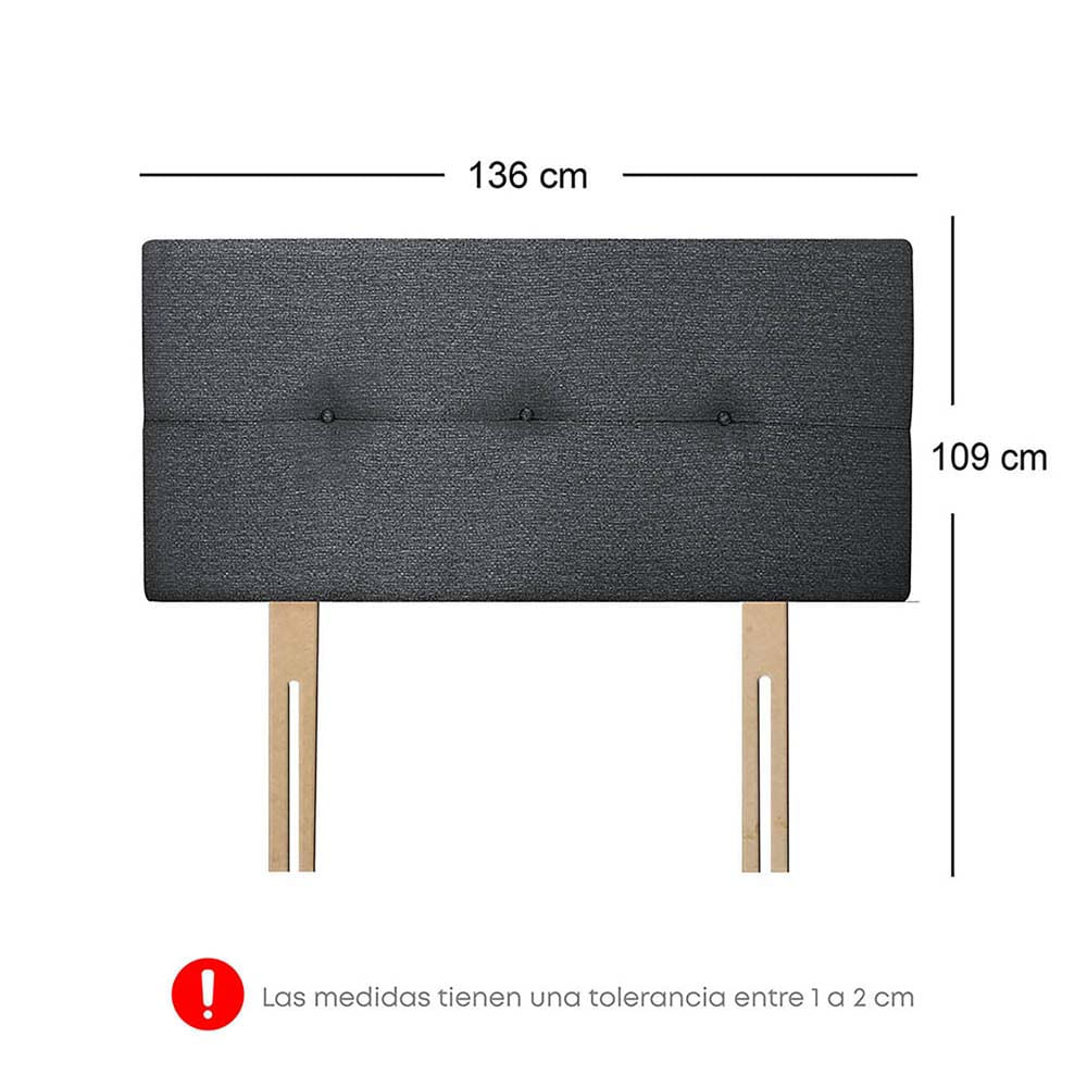 Dormitorio FORLI Acqua 2 Plazas Blanco/Gris + Sofá Cama