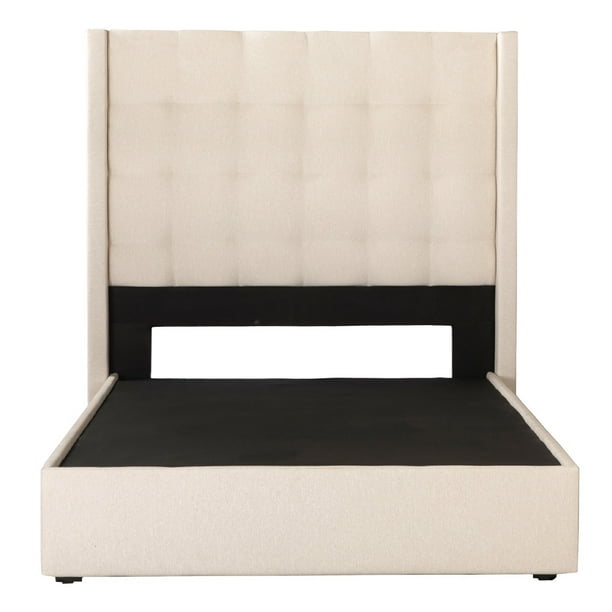 Box Base cama Matrimonial + Cabecera Titan Beige DICASA