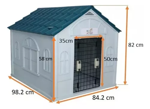 Casa Para Perro Mascoamigo Para Razas Grandes 98x84x82 Cm