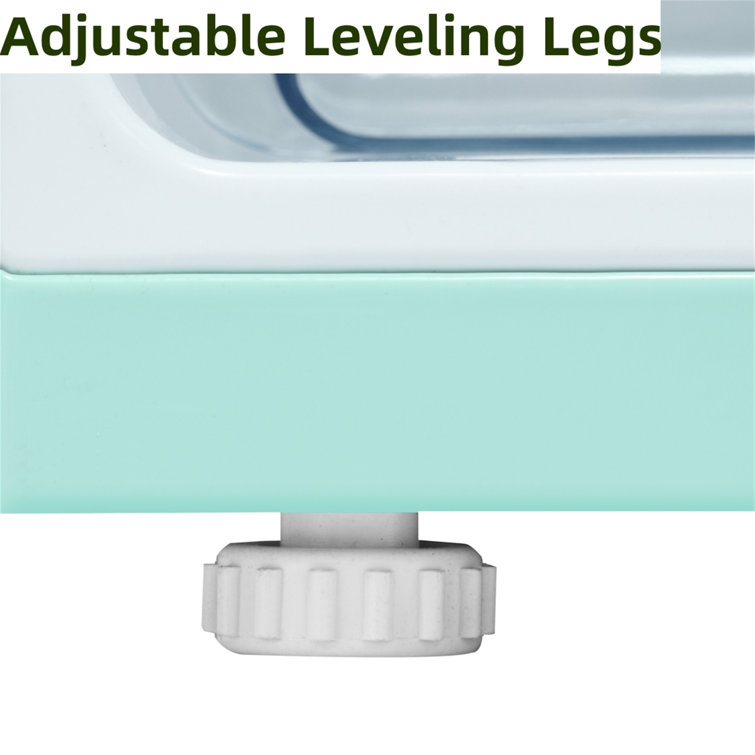 R.W.FLAME Puerta doble 3.2 Cu. Pie. Frigorífico compacto Mini frigorífico con congelador