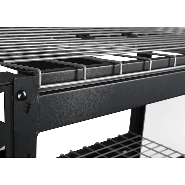 Estantería utilitaria de 4 niveles de acero empernado Kobalt de alta resistencia (77 pulgadas de ancho x 24 pulgadas de profundidad x 72 pulgadas de alto), (capacidad de 1500 libras por estante)