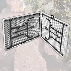 Mesa Plegable Pl&aacute;stico Port&aacute;til Tipo Portafolio 1.80 Metros Largo Excelente Calidad Resistente