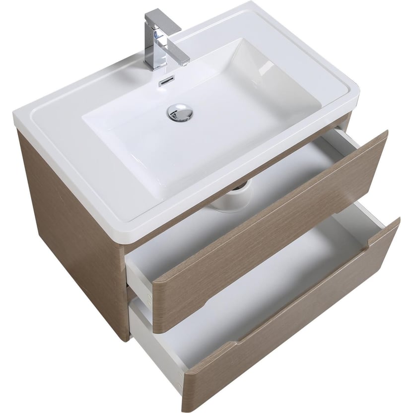 Mueble baño river taupe 80 cm