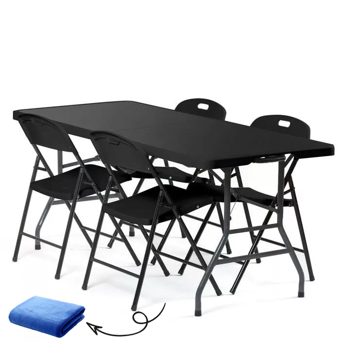 La mesa rodante y 4 sillas COMBO