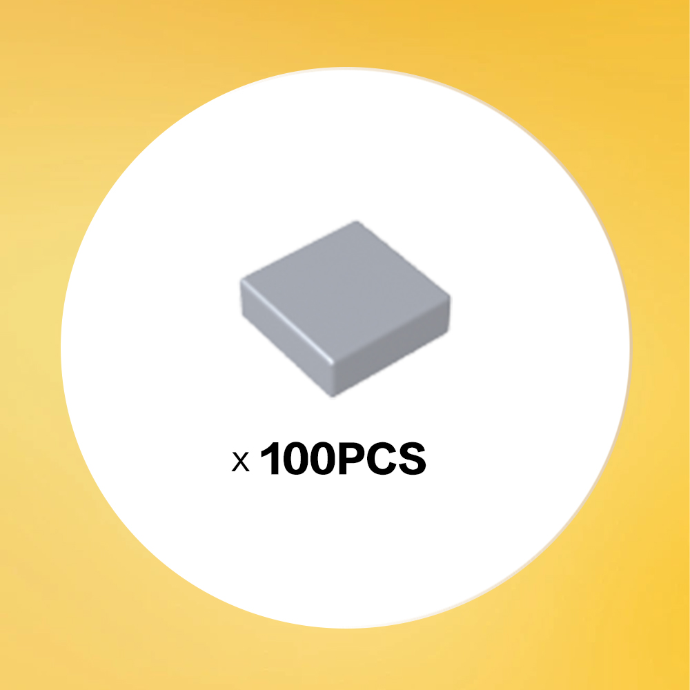 Fliese 1 x 1 mit Nut x100PCS #3070