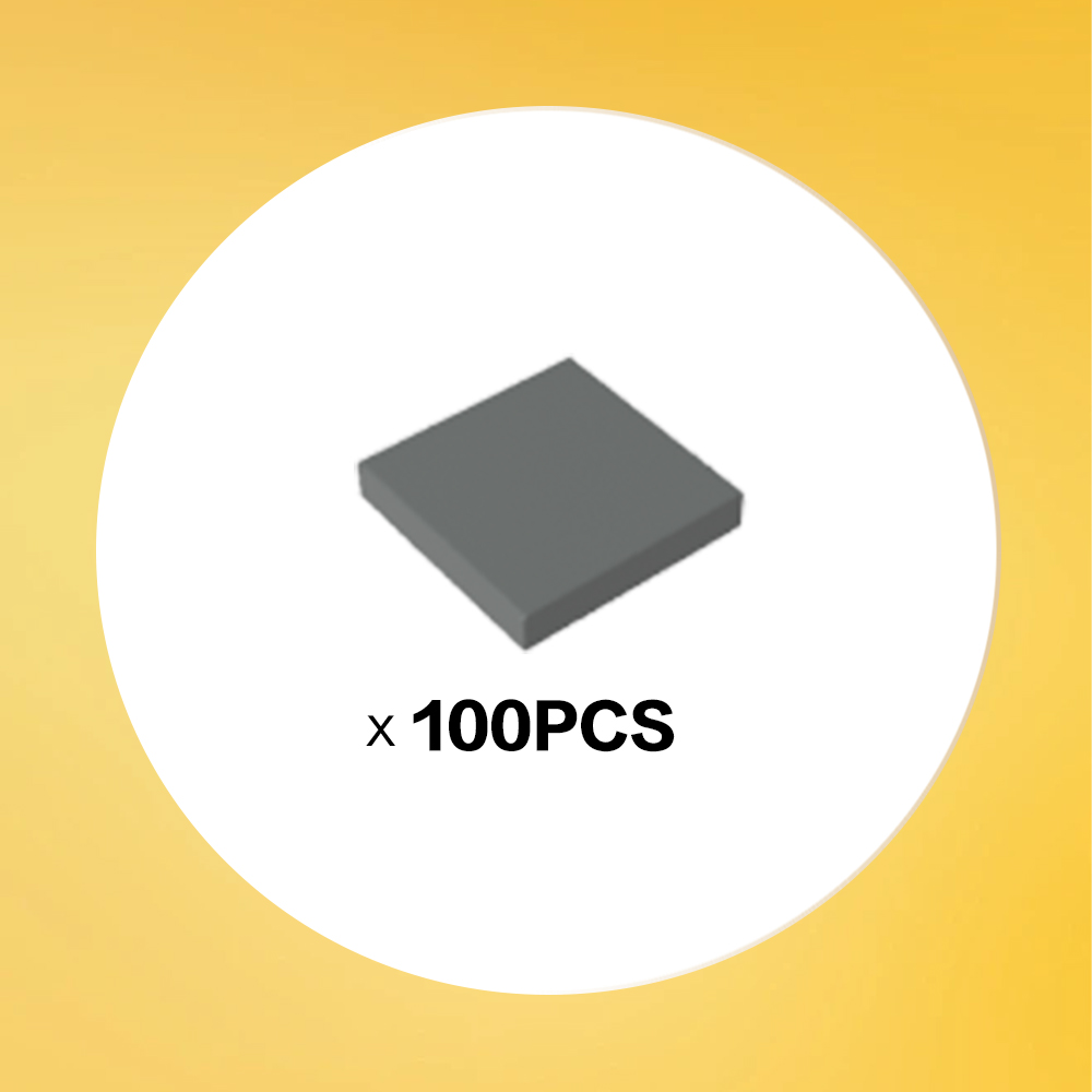 Fliese 2 x 2 mit Nut x100PCS #3068