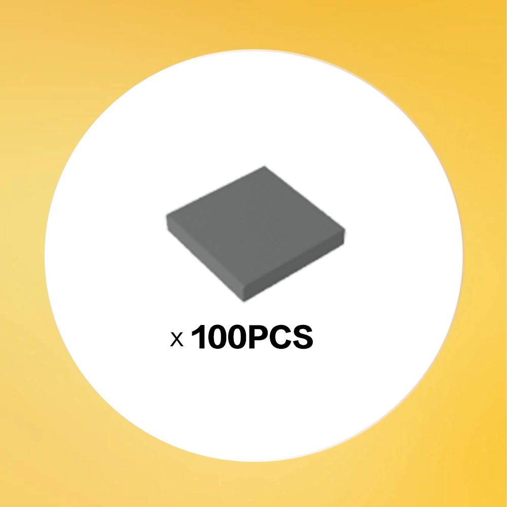 Fliese 2 x 2 mit Nut x100PCS #3068