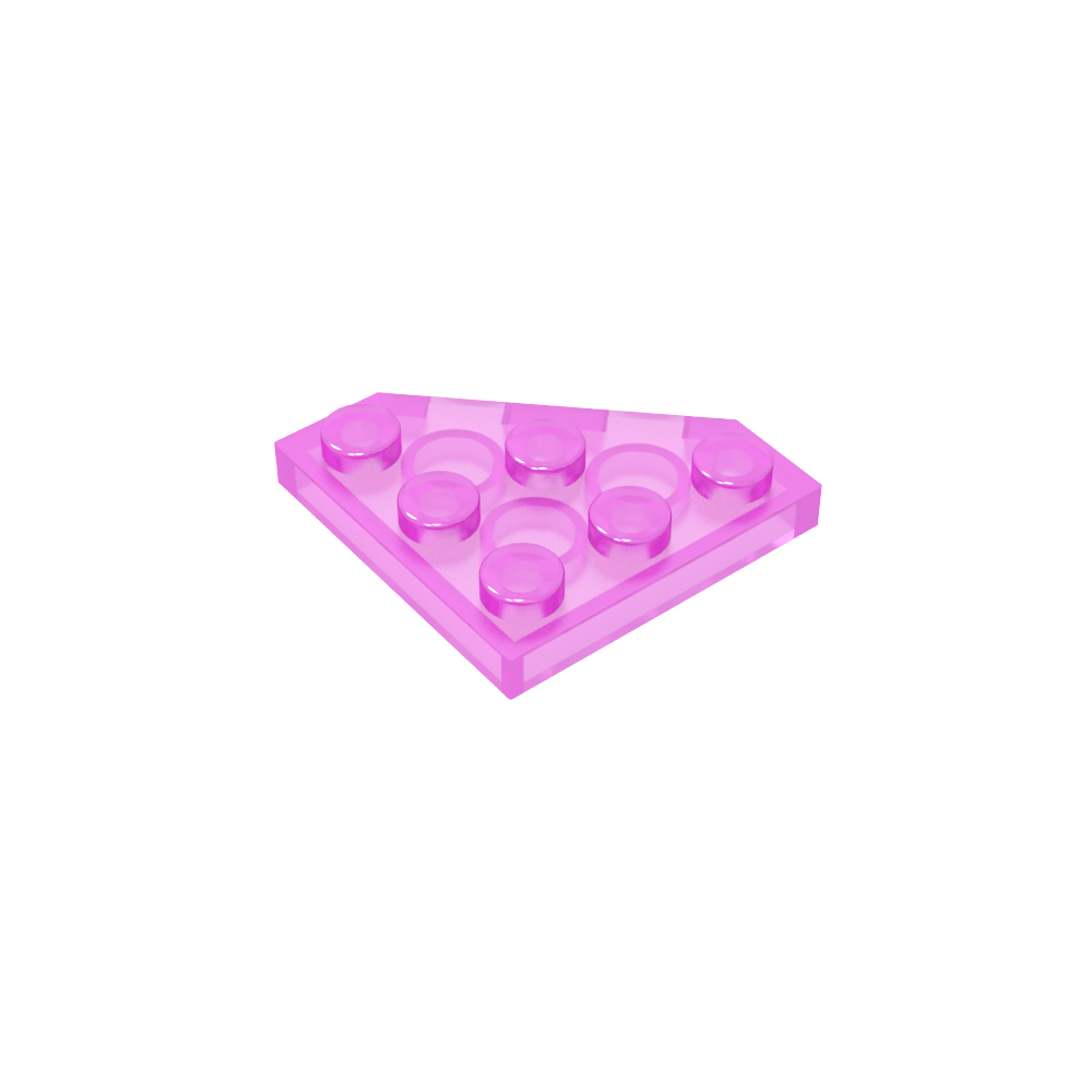 Keilplatte 3 x 3 Ecke abgeschnitten-MyGobricks