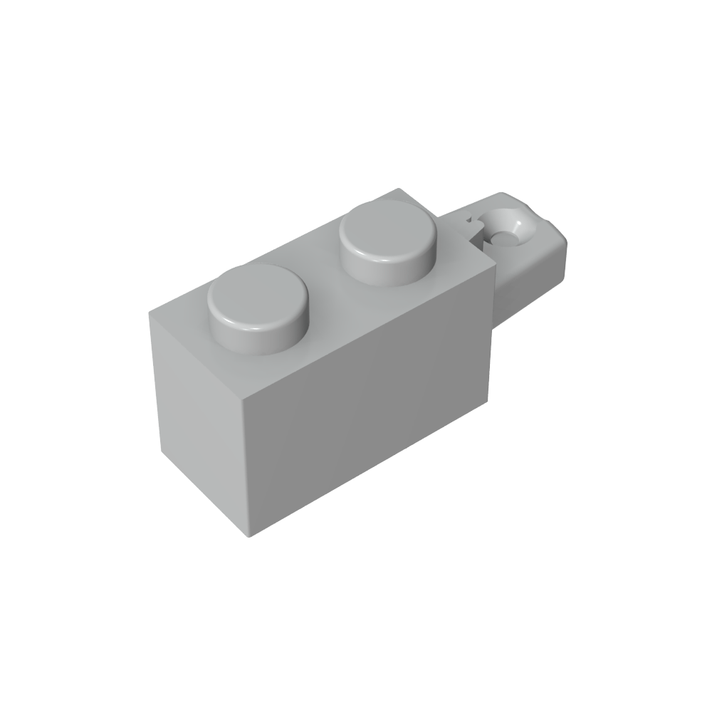Scharnierstein 1 x 2 Verriegelung mit 1 Finger horizontales Ende-MyGobricks