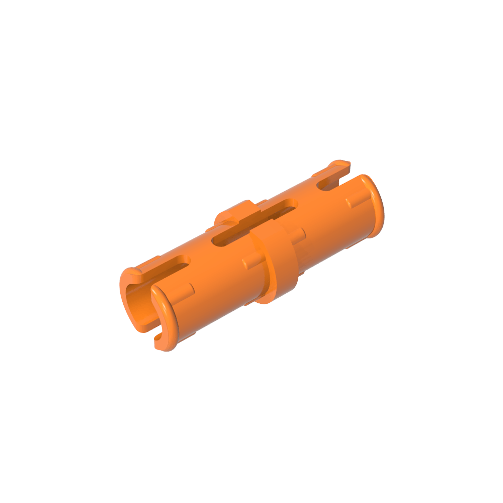 Technic-Stift mit Reibungsrippen in Längsrichtung und Schlitzen in der Mitte - MyGobricks