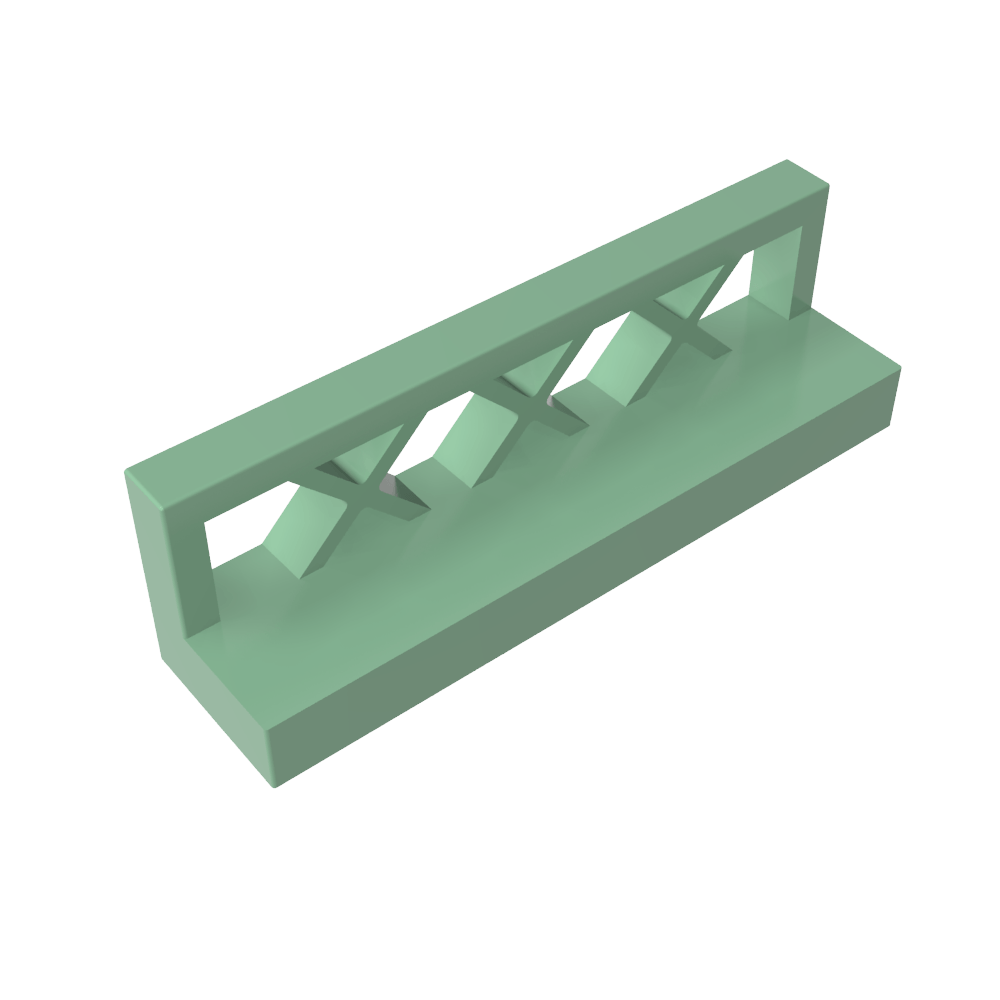 Zaun 1 x 4 x 1-MyGobricks