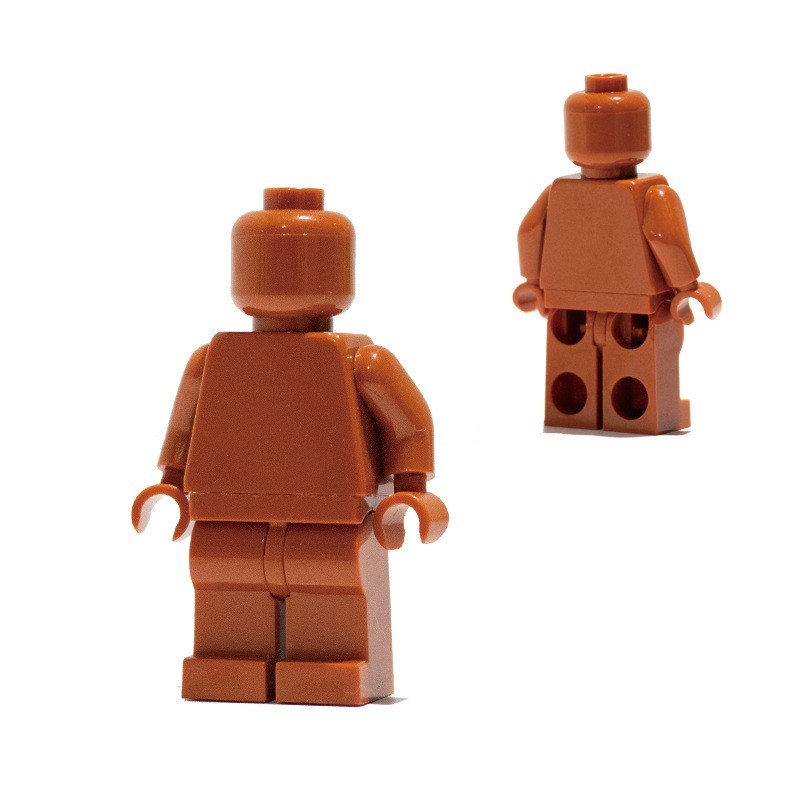 Minifiguren aus einfarbigen Bausteinen, kompatibel mit universellen, kleinteiligen, einfarbigen Bausteinen, Trendy Moc (Multi-Creation) Baustein-Wandbasis-Zubehör.