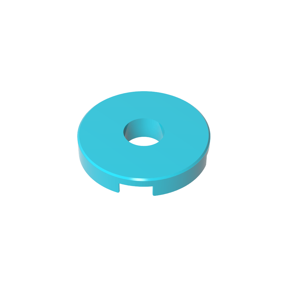 Fliese rund 2 x 2 mit Loch - MyGobricks