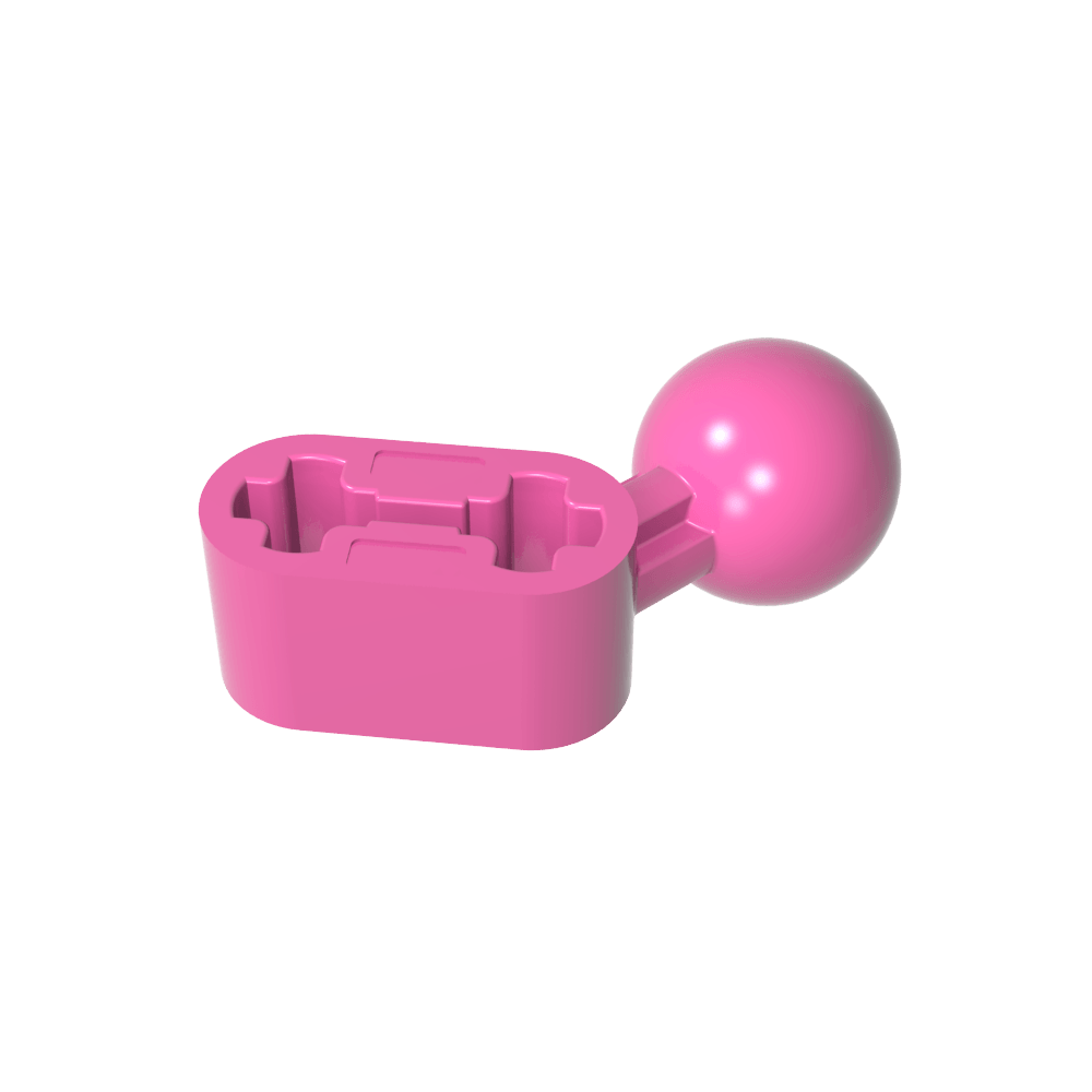 Technic Balken 1 x 2 mit Kugelgelenk abgewinkelt - MyGobricks