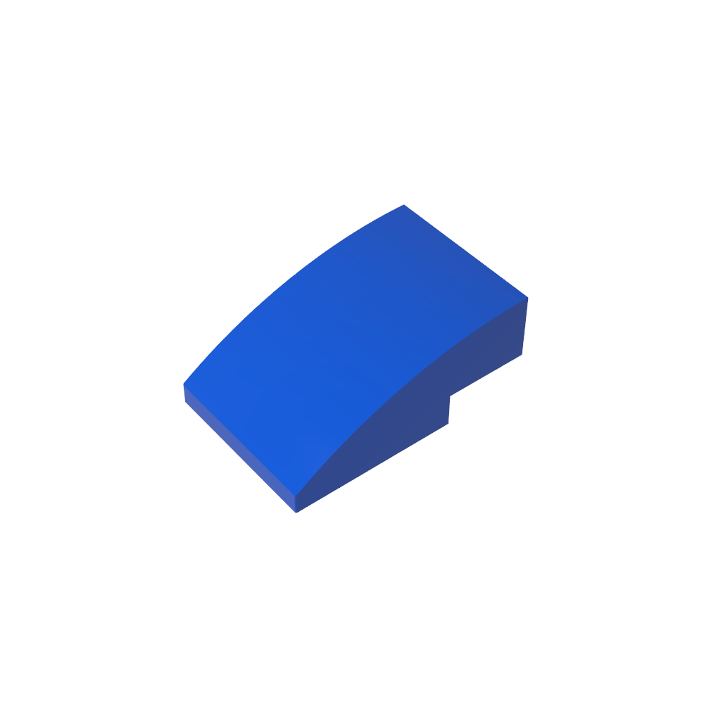 Schrägstein gebogen 3 x 2 ohne Noppen - MyGobricks