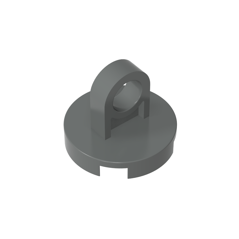 Runde Fliese 2 x 2 - Dünner Hebering - MyGobricks