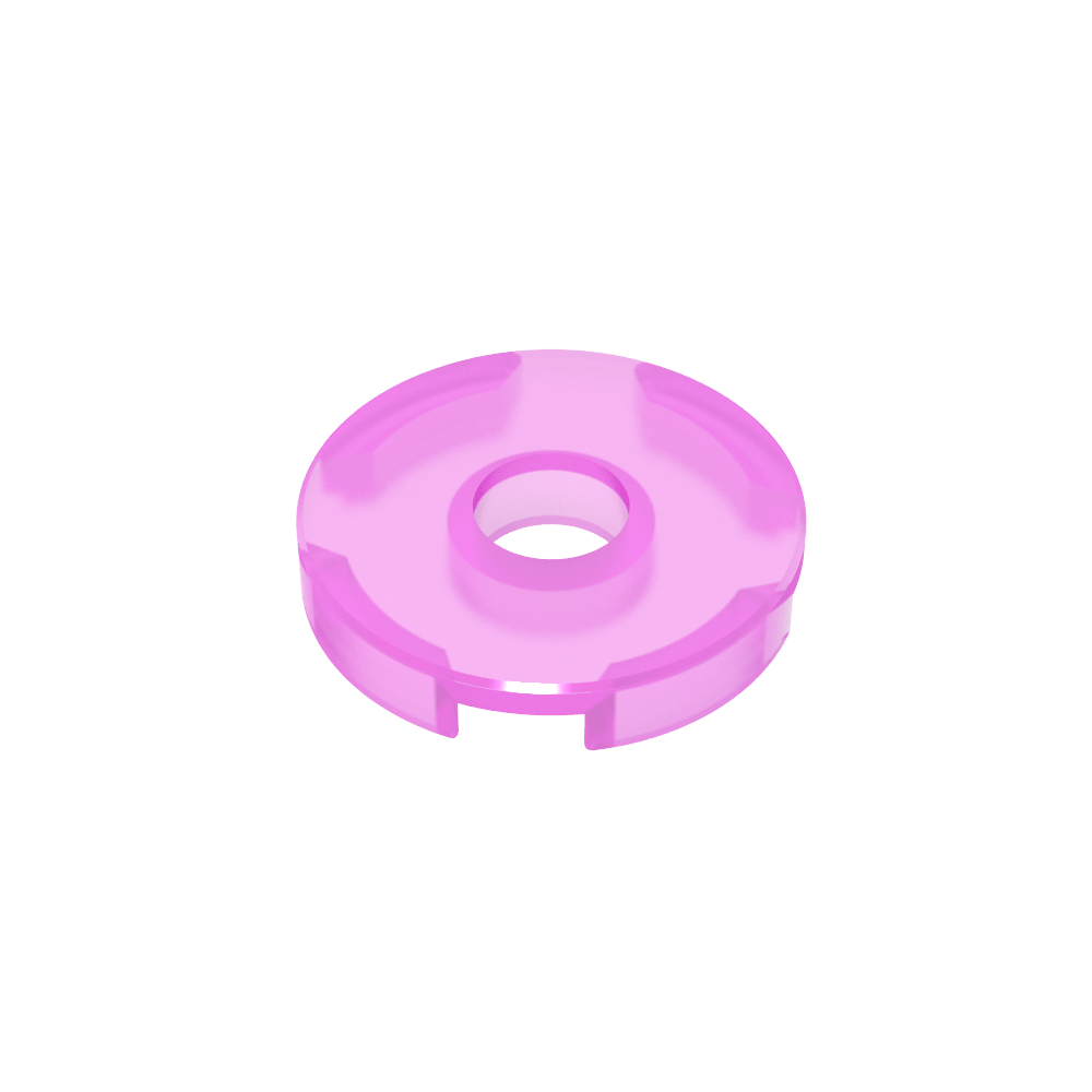 Fliese rund 2 x 2 mit Loch - MyGobricks