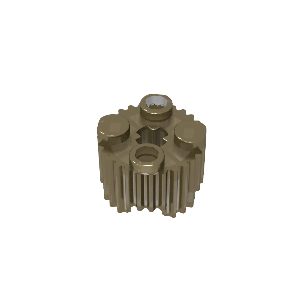 Rundstein 2 x 2 [Grill]-MyGobricks