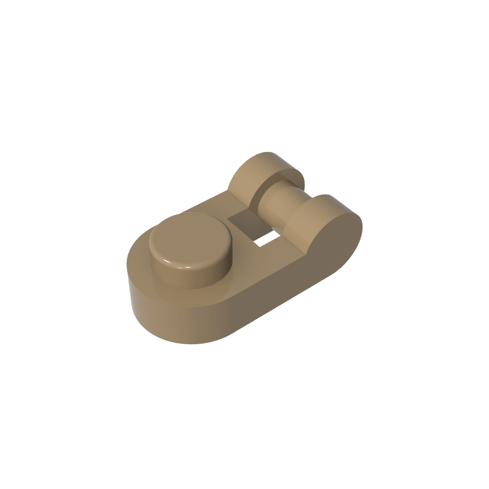 Platte Spezial 1 x 1 abgerundet mit Griff-MyGobricks