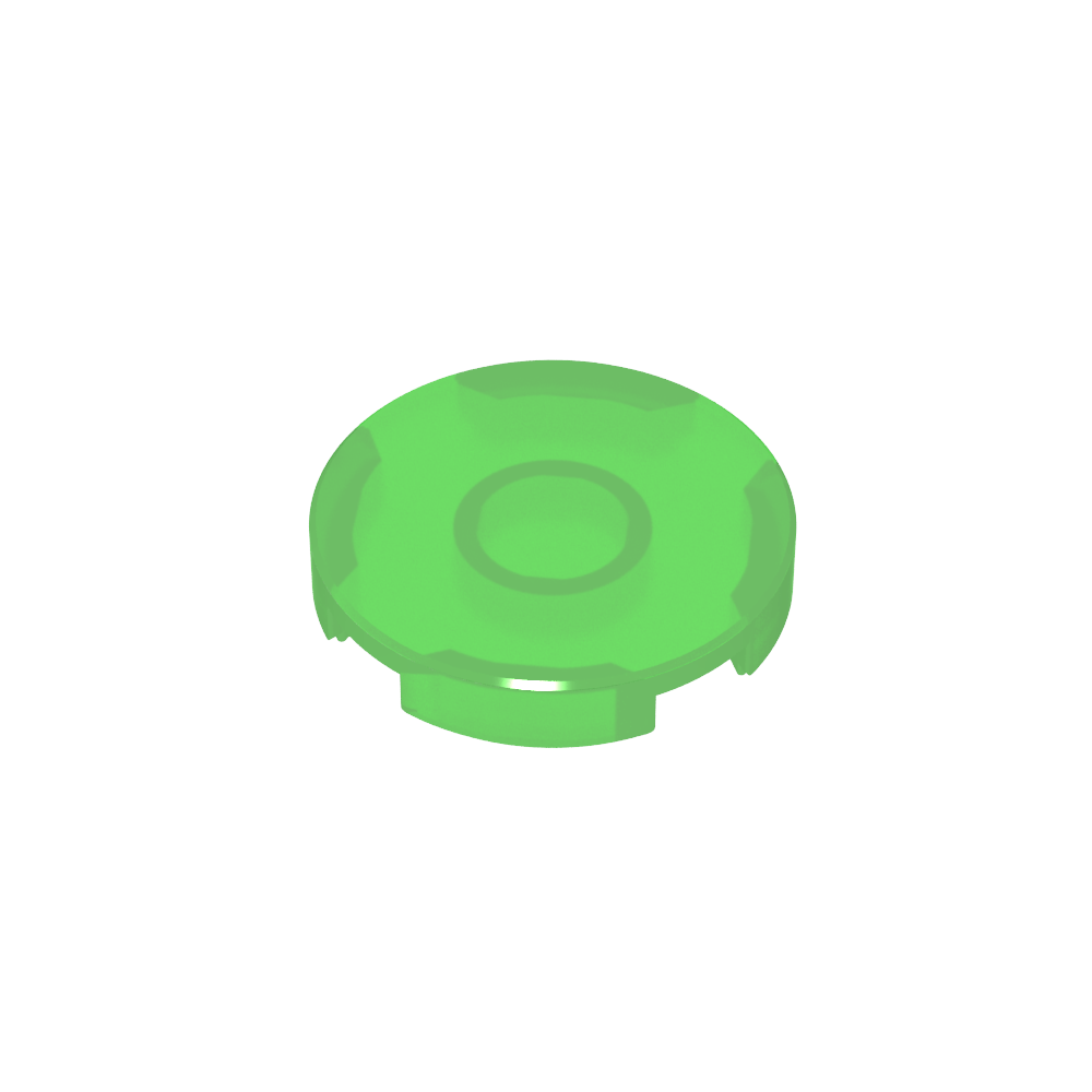 Runde Fliese 2 x 2 mit Bolzenhalter unten - MyGobricks