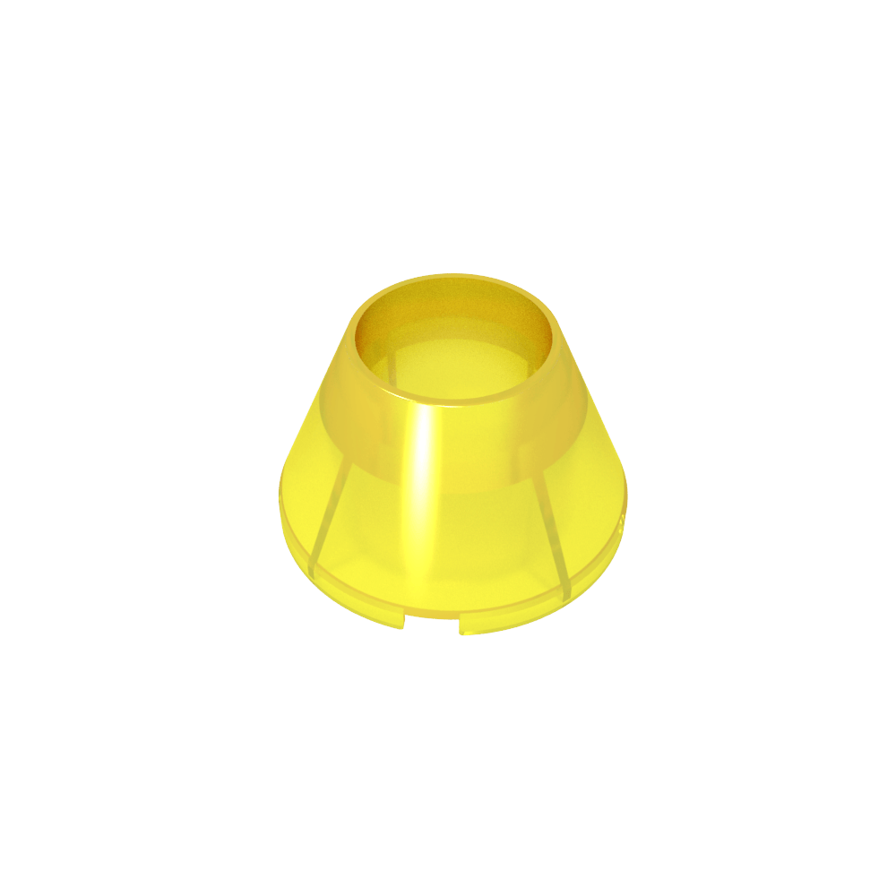 Kegel 4 x 4 x 2 Hohl ohne Noppen-MyGobricks