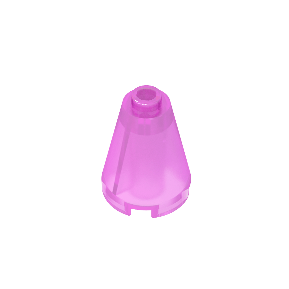 Kegel 2 x 2 x 2 mit blockiertem offenen Bolzen – MyGobricks