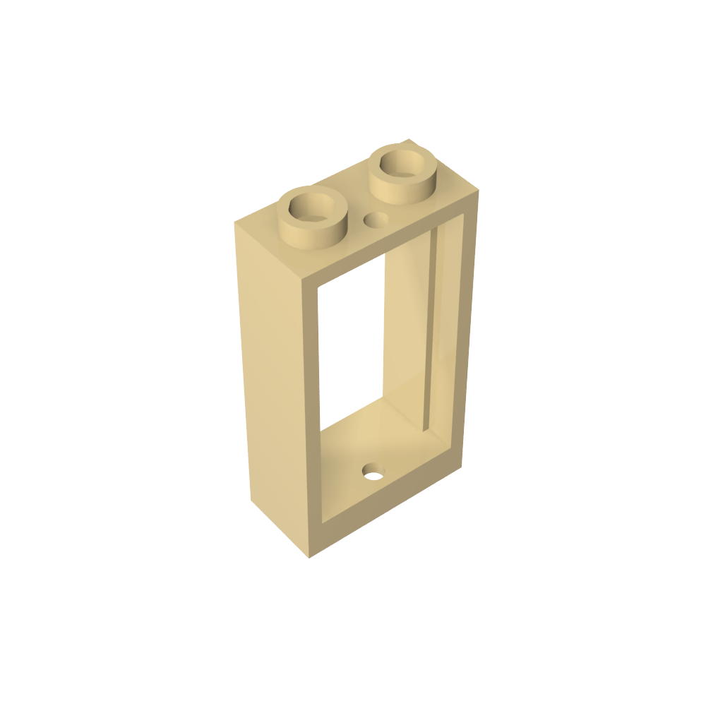 Fenster 1 x 2 x 3 Flache Vorderseite-MyGobricks