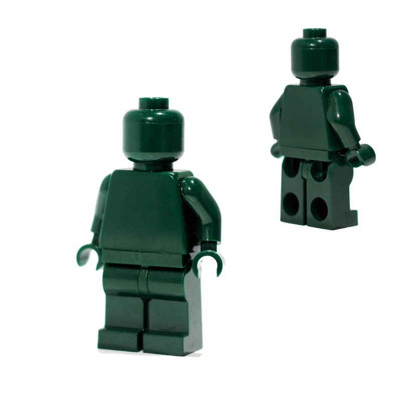 Minifiguren aus einfarbigen Bausteinen, kompatibel mit universellen, kleinteiligen, einfarbigen Bausteinen, Trendy Moc (Multi-Creation) Baustein-Wandbasis-Zubehör.