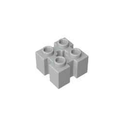 Stein Spezial 2 x 2 mit Rillen und Achsloch - MyGobricks