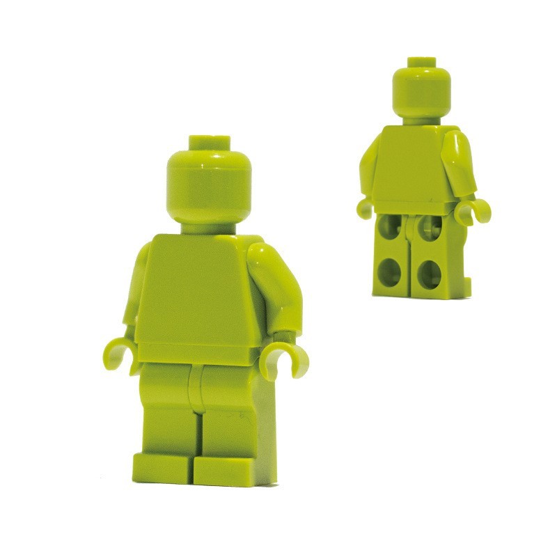 Minifiguren aus einfarbigen Bausteinen, kompatibel mit universellen, kleinteiligen, einfarbigen Bausteinen, Trendy Moc (Multi-Creation) Baustein-Wandbasis-Zubehör.
