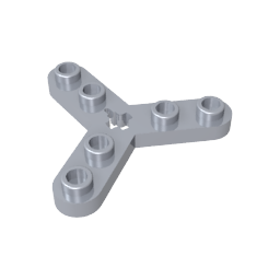 Technic Plattenrotor 3 Blatt mit glatten Enden und 6 Bolzen (Propeller)