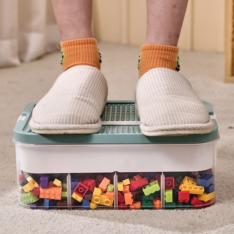 Sortierbox mit mehreren Fächern für Bausteine, Aufbewahrungsbox zur Teileklassifizierung