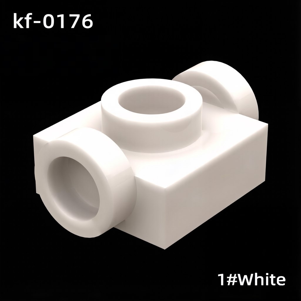 KF-0176 Compatible Small-Particle Building Blocks: 1x1 Plate with Studs on Both Sides (non-GoBricks brand) – Approx. 492 Pcs