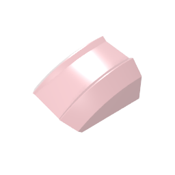 Schrägstein gebogen 2 x 2 mit Lippe, ohne Noppen - MyGobricks