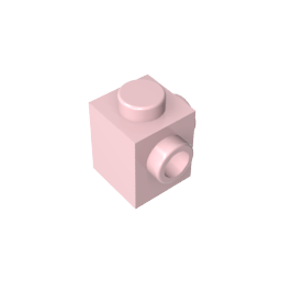 Spezialstein 1 x 1 mit Noppen auf 2 benachbarten Seiten - MyGobricks