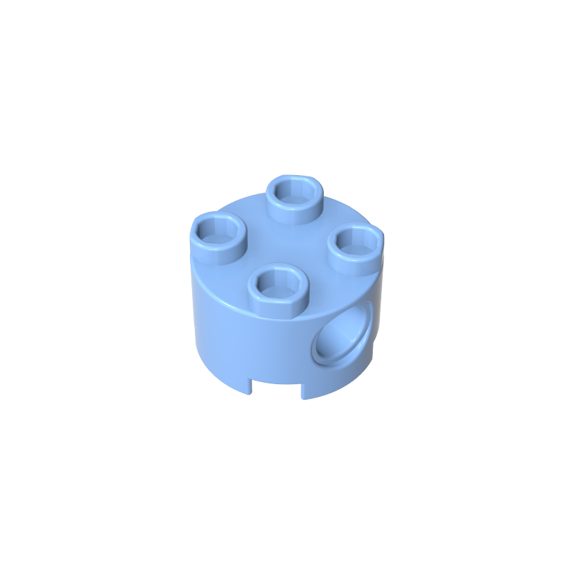 2x2 zylindrischer Stein mit Bolzenloch